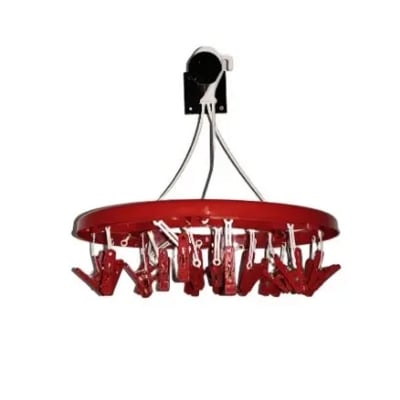 Picture of Buy 1 Get 1 Free Clip 24 clip of round hanger cloth -Red