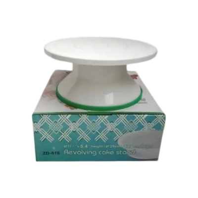 Picture of Big Size Cake Decorating Turn table 29 cm -White