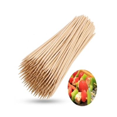 Picture of Bamboo Stick Shashlik Kati Kabab Kati 8 inch 50 pieces -Brown