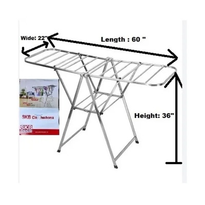 Picture of Heavy SS Home Intuition Foldable Clothes Drying Rack Dryer S.K.B -Silver