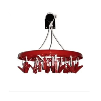 Picture of Round Hanger cloth clip -24 Clip Round -Red