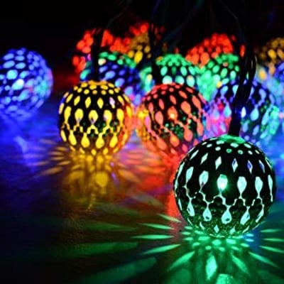 Picture of Home Decorative Lights - Metal Snow Ball- (Multicolur) - Multicolor