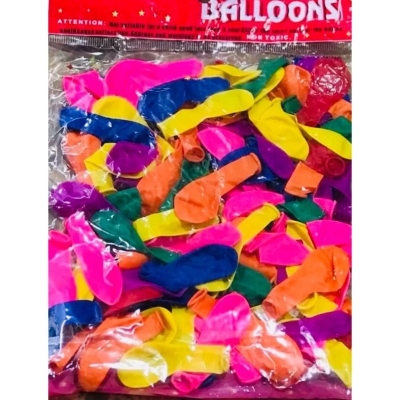 Picture of Birthday Balloons – 200 Pcs (2 Packets) - Multicolor