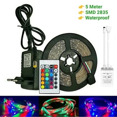Picture of Waterproof RGB Remote Control LED Strip Light - Rgb Led Strip Light - Rgb Light - Multicolor