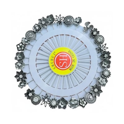 Picture of 10 Pieces Metal Hijab Pin for Women - Silver