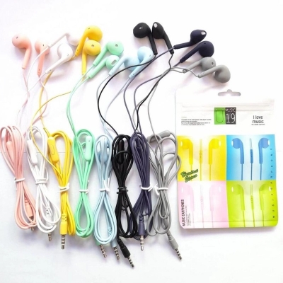 Picture of U19 Macaron 1.2M Universal Stereo Music Wired Earphone Headset With Microphone - Headphone-1pcs - Multicolor