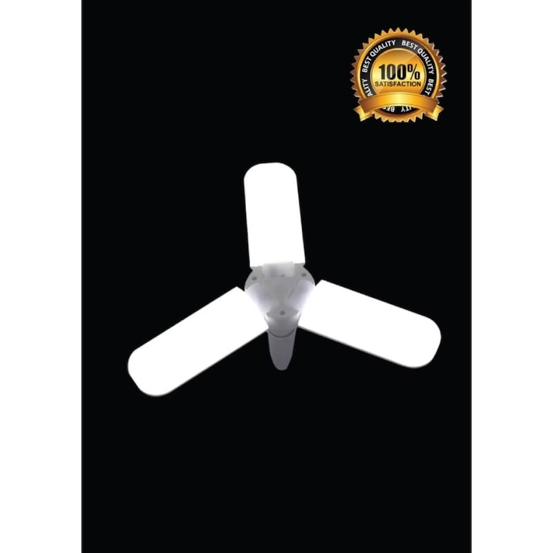 Picture of Blade Fan LED Bulb Super Bright Foldable Blade Angle Adjustable Ceiling Lamp Home Energy Saving Lights 45W ( ৪৫ ওয়াটের বাল্ব ) - White