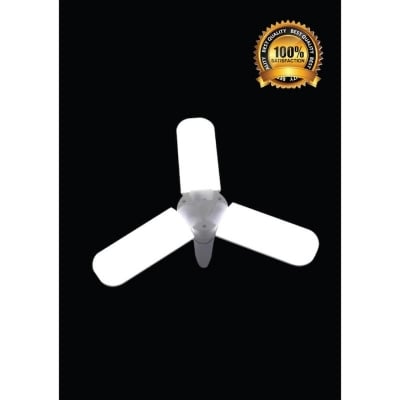 Picture of Blade Fan LED Bulb Super Bright Foldable Blade Angle Adjustable Ceiling Lamp Home Energy Saving Lights 45W ( ৪৫ ওয়াটের বাল্ব ) - White