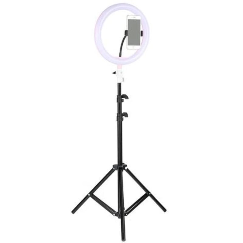 Picture of Ring Light Photo Studio Camera Makeup Ring Light Phone Video Live Light Lamp with Tripod for Smartphone Canon Nikon - Multicolor