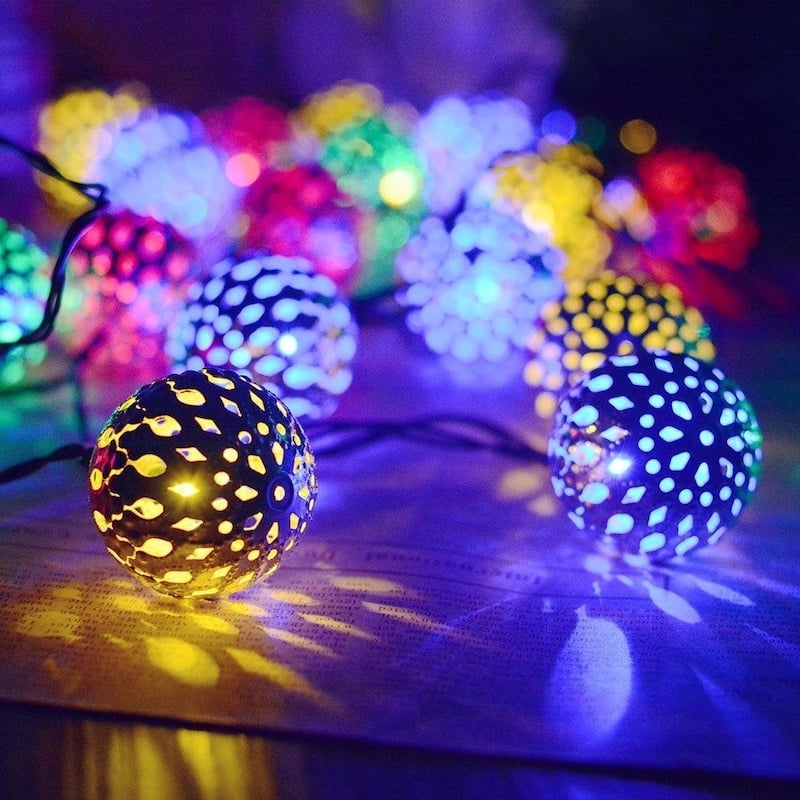 Picture of Home Decorative Lights - Metal Snow Ball- (Multicolur) - Multicolor