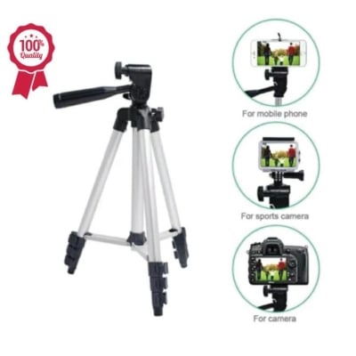 Picture of Aluminum Alloy Tripod For Camera And Mobile - Silver And Black - Multicolor