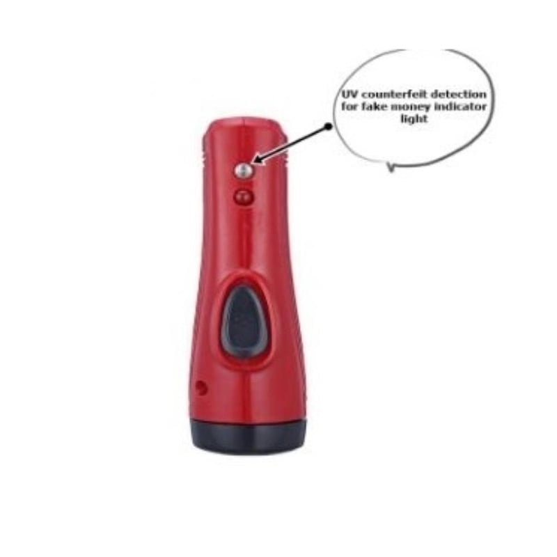 Picture of Mini Rechargable Touch light with Money cheaker - Red