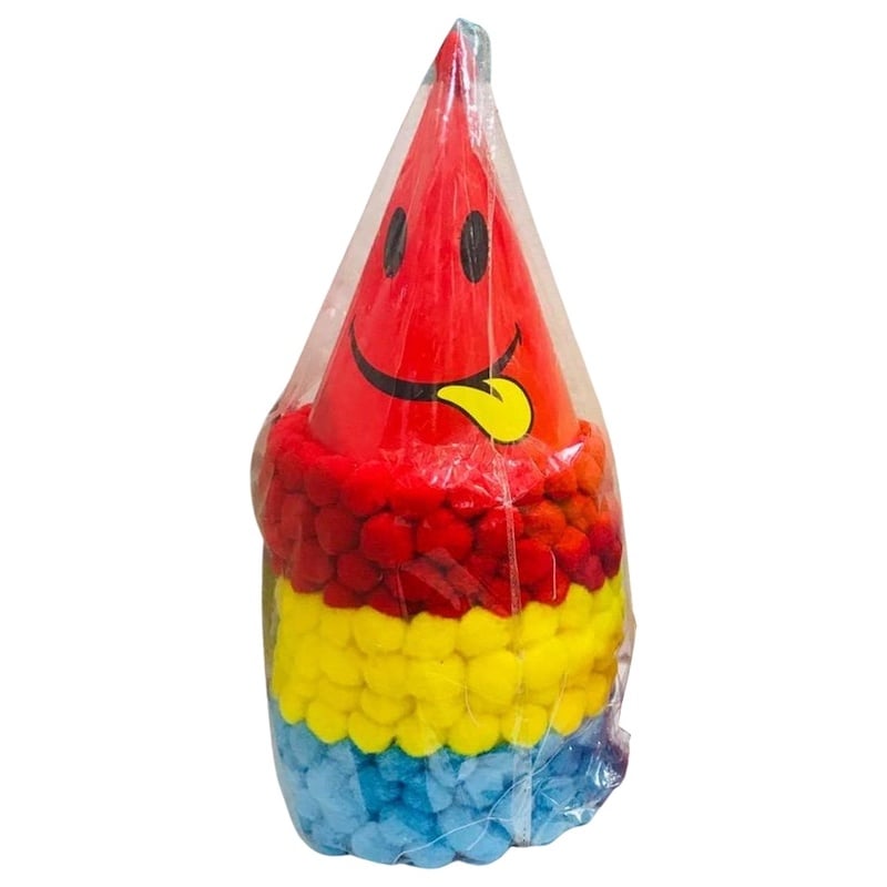 Picture of Happy Birthday caps 12 pieces - Multicolor