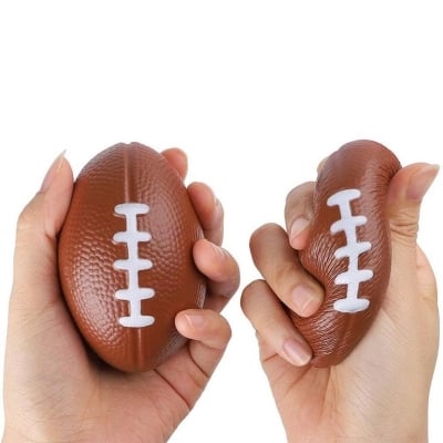 Picture of Rugby Ball Squishy Stress Relief ( 4 Pcs ) - Multicolor