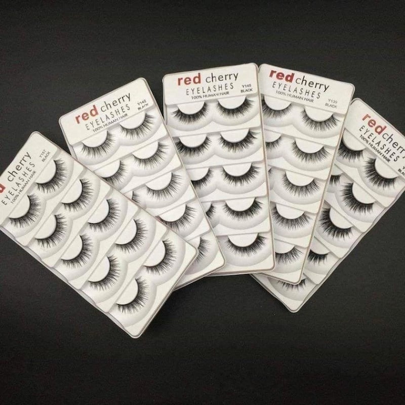 Picture of Professional Natural False Eyelashes - Multicolor