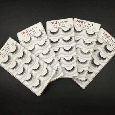 Picture of Professional Natural False Eyelashes - Multicolor