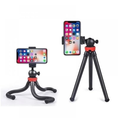 Picture of Portable Flexible Octopus Travel Tripod For Mobile & DSLR - Multicolor