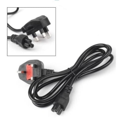 Picture of Desktop Power Supply Cable Cord - 3 Pin Plug With Fuse