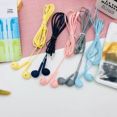 Picture of U19 Macaron 1.2M Universal Stereo Music Wired Earphone Headset With Microphone - Headphone-1pcs - Multicolor