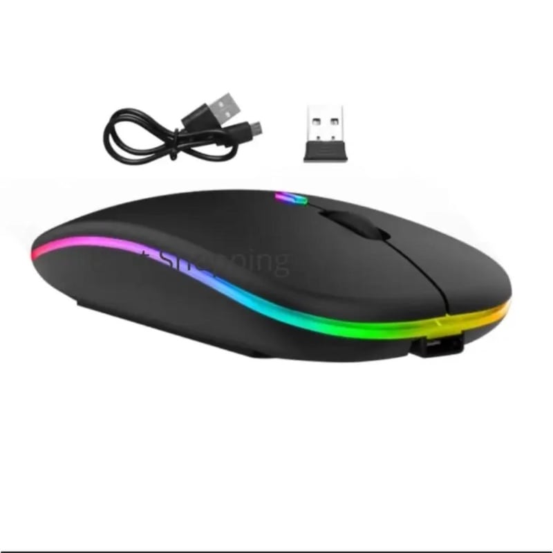 Picture of Rechargeable Wireless Optical Mouse – 2.4GHz Gamer Mouse - Multicolor