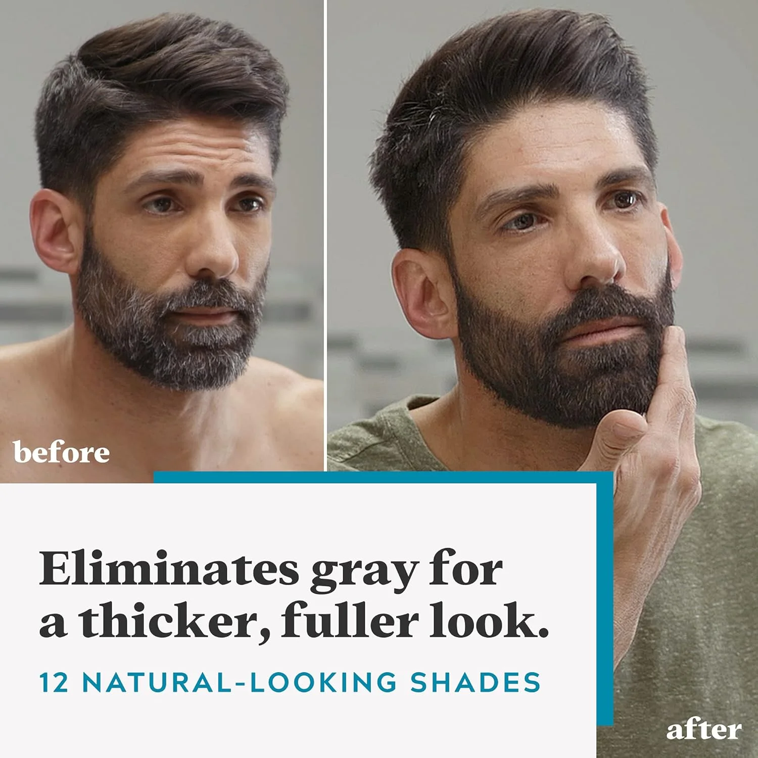 Picture of Just For Men Mustache & Beard Color – Dark Brown (M-45)