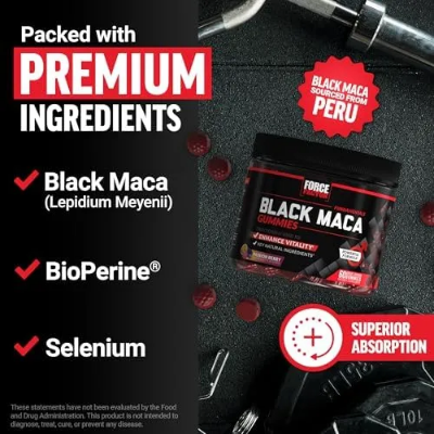 Picture of Force Factor Black Maca Gummies (60 Gummies)