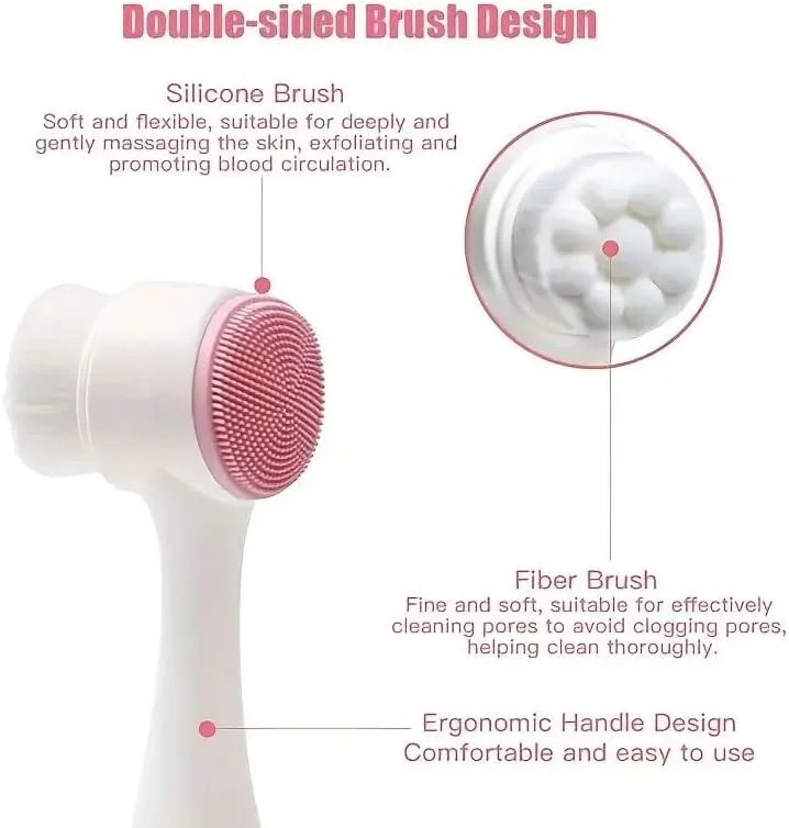 Picture of Double-Sided Facial Cleansing Brush – The Advanced 2-in-1 Skin Detox Tool