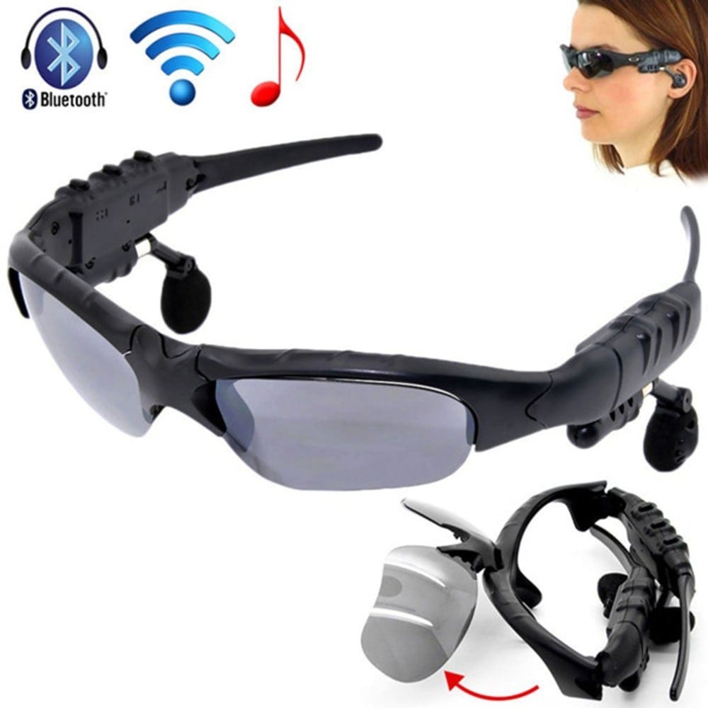 Picture of Rechargeable Bluetooth Sunglasses – Stay Connected On the Go | Bazar Offer - Black