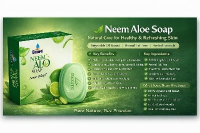 Picture of Bcare Neem Aloe Soap, Neem Soap 100gm