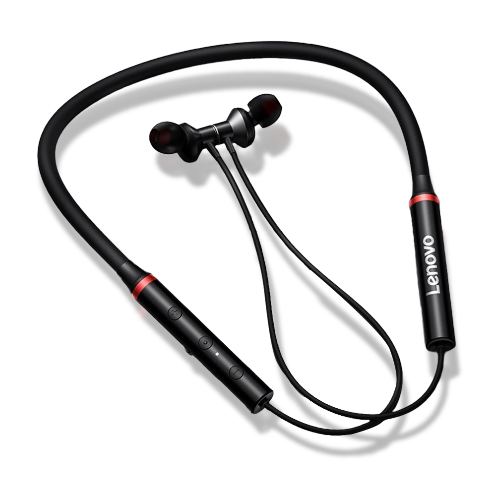 Picture of Lenovo Wireless Headsets HE05X Sport Earphone Magnetic Hanging Bluetooth 5.0 Call noise reduction 8 Hours Music Control - Headphone - Headphone - Ear Phone - Earphone