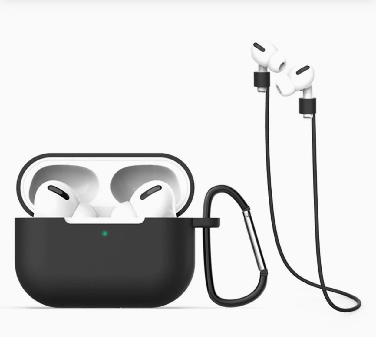 Picture of New Silicone Wireless Bluetooth Protective Case Storage Box for AirPods Pro