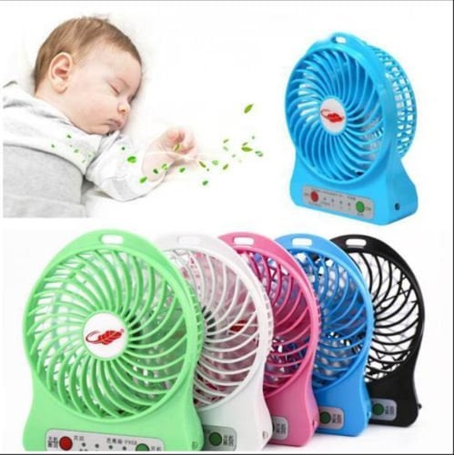 Picture of Powerful Li-ion Battery Rechargeable Small  Fan Mini Fan