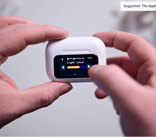 Picture of Airpods Pro 2  With Screen Display ANC / ENC Dobble Dark Touch Control Noise Reduction Long Battery  Bluetooth Headphone