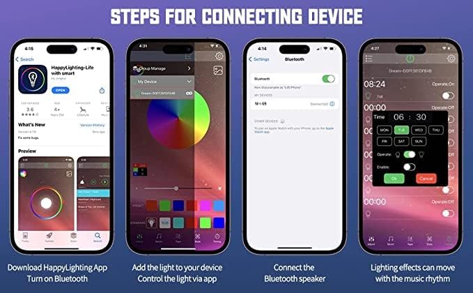 Picture of G63 Speaker Lamp - APP Control 3 in 1 Multi-Function Bluetooth Speaker With Wireless Charging, RGB Light and Alarm Clock - Charger G Lamp with Sunrise Alarm for Bedroom & Bedside table (G Speaker)