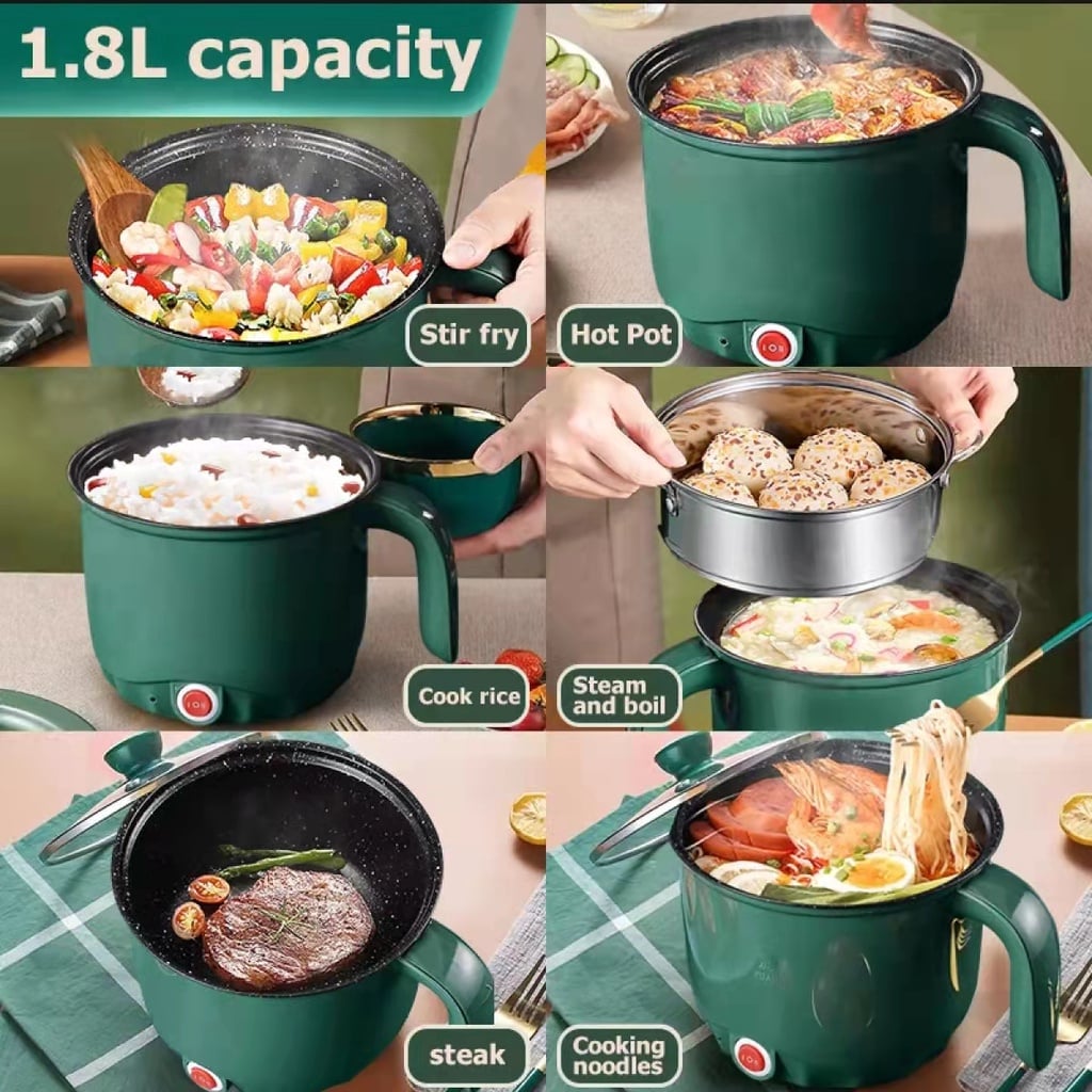 Picture of Mini Electric Rice Cooker 1.8 L Non-stick Cooking Machine Double Layer Hot Pot Multifunction Electric Rice Cooker 220V by Latfu