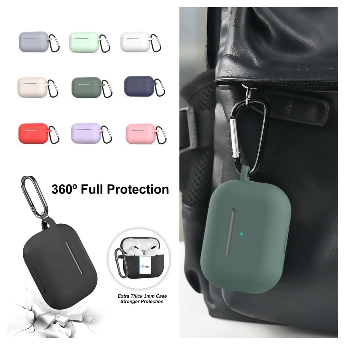 Picture of For Airpods_Pro & Pro 2 Silicone Soft Case- (Protective Headphone Case) - By Latfu