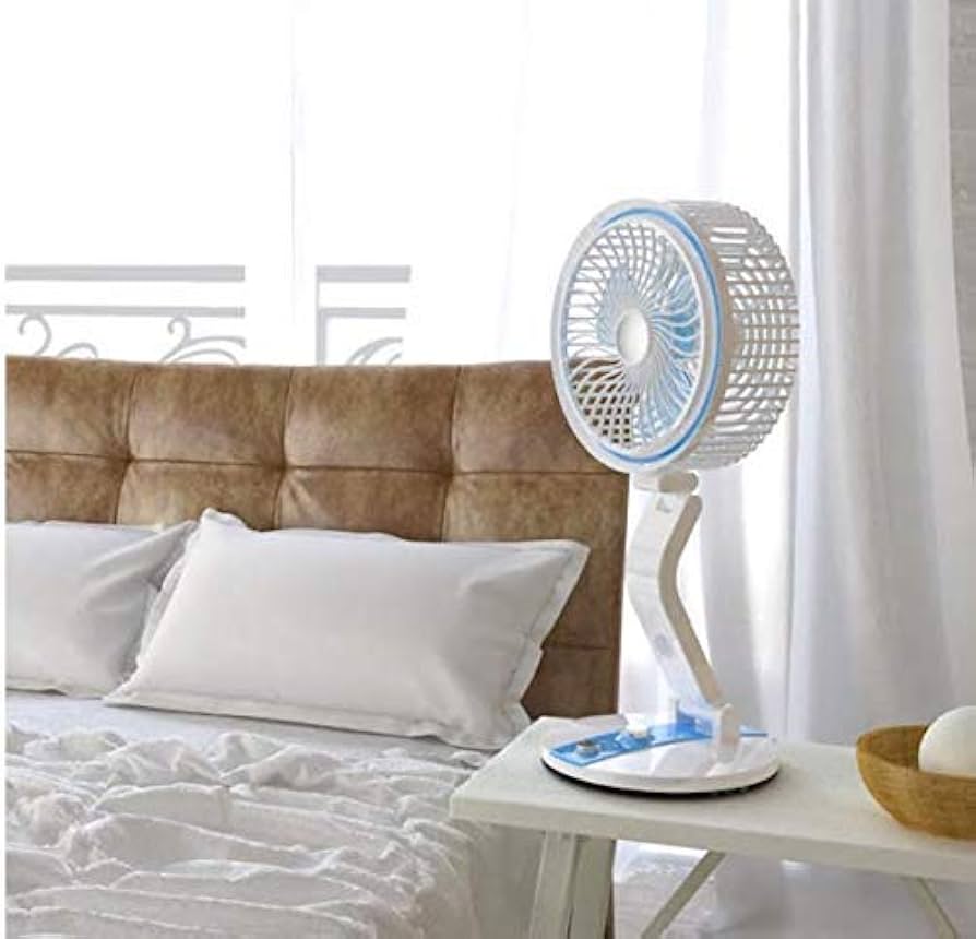 Picture of LR Rechargeable Folding Table Fan with Light Multifunctional Cute fan By Latfu
