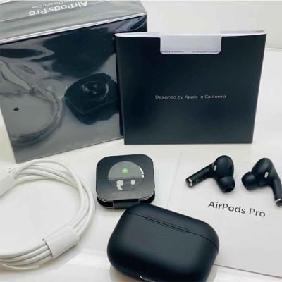 Picture of AirPods Pro 2nd gen Made in Dubai premium  Black Edition Dubai  wireless Earbuds