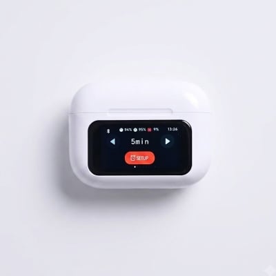 Picture of Airpods Pro 2  With Screen Display ANC / ENC Dobble Dark Touch Control Noise Reduction Long Battery  Bluetooth Headphone