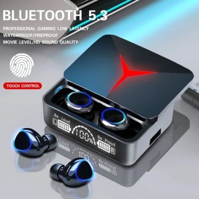 Picture of M90 Pro TWS Digital Display Earbuds with HD Voice Noise Cancelling Bluetooth Feature By Latfu
