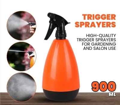 Picture of 1PC Spray Nozzle Trigger With Bottle And Sprayer Chemical Resistant (900ML-Multicolor)