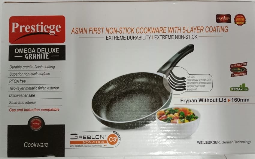 Picture of Prestiege Deluxe Granite Fry pan Size 16CM-28CM (Grey24)