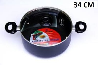 Picture of Kiam Non Stick Casserole (Sauce Pan) With Glass Lid (20cm-36cm) (Grey34)
