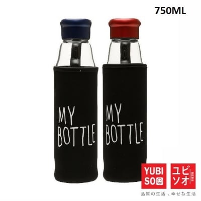 Picture of Jazz Style Water Bottle, Aluminum Cap and Bag (Multicolor750)