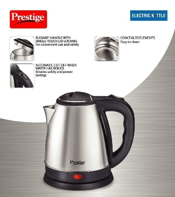 Picture of Water Heater/ Electric Kettle 1.8 Liter for Make tea, coffee and Hot water (PRESTIGE-P666)