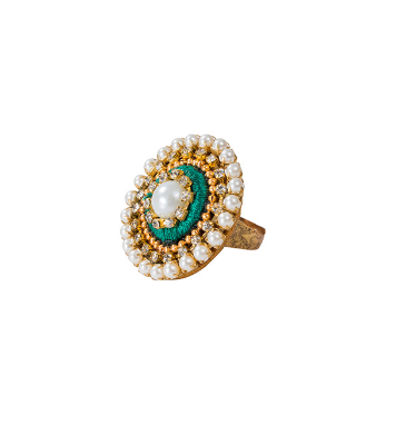 Picture of Multi Color Silk Thread Finger Ring