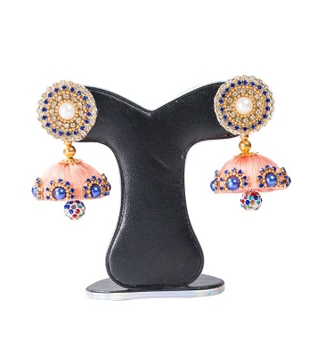 Picture of Pink  Color Silk Thread Earring 