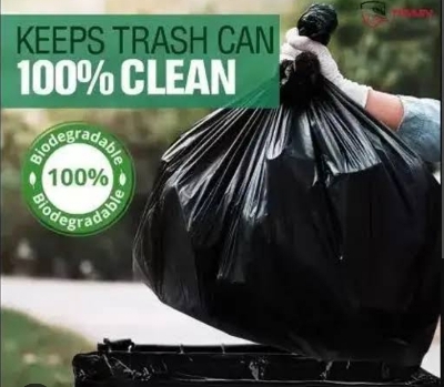 Picture of BLACK Moyla Felar Bag / Trash Bag / Poly Bag / Garbage Bag / Polibag (24 "x 18") (Black50PCS)