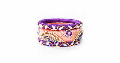 Picture of Pink  Color Silk Thread Earring 