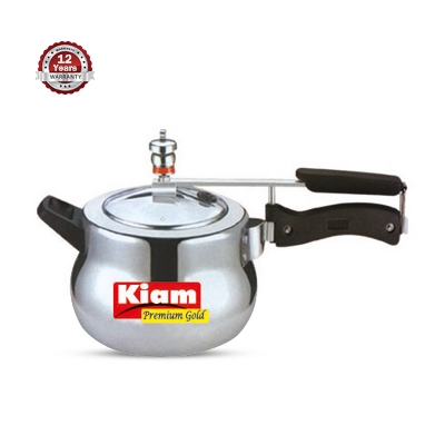 Picture of Induction Kiam Premium Gold Pressure Cooker (ORDER AS PER SIZES) (Silver5.5L)